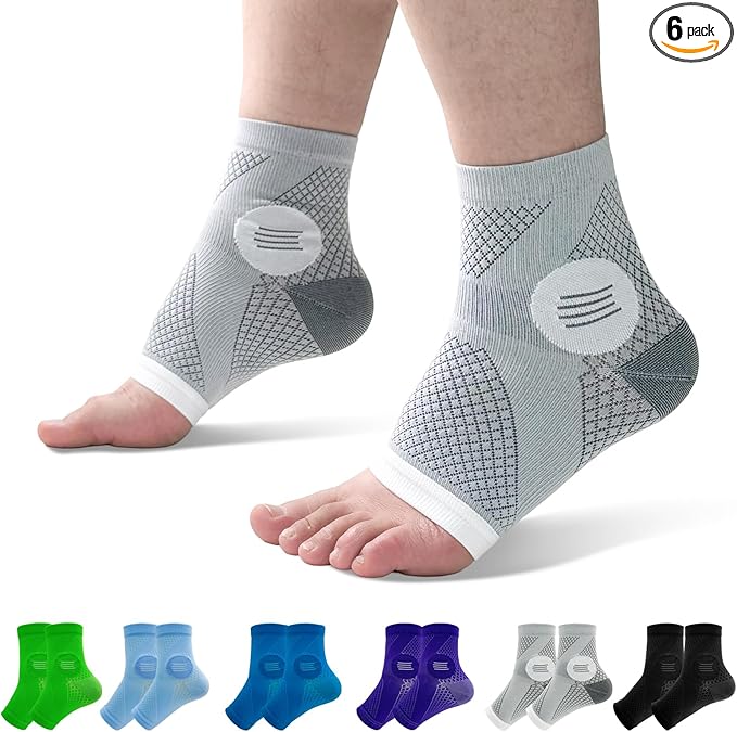 6Pairs Neuropathy Socks for Women and Men